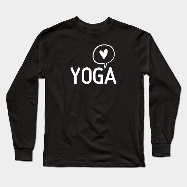 Yoga Lover I love yoga Namaste Long Sleeve T-Shirt by From Mars